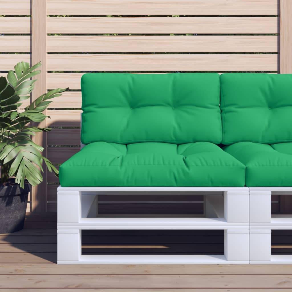 Pallehynde Stof Stribet - Grøn / 80 x 40 x 12 cm