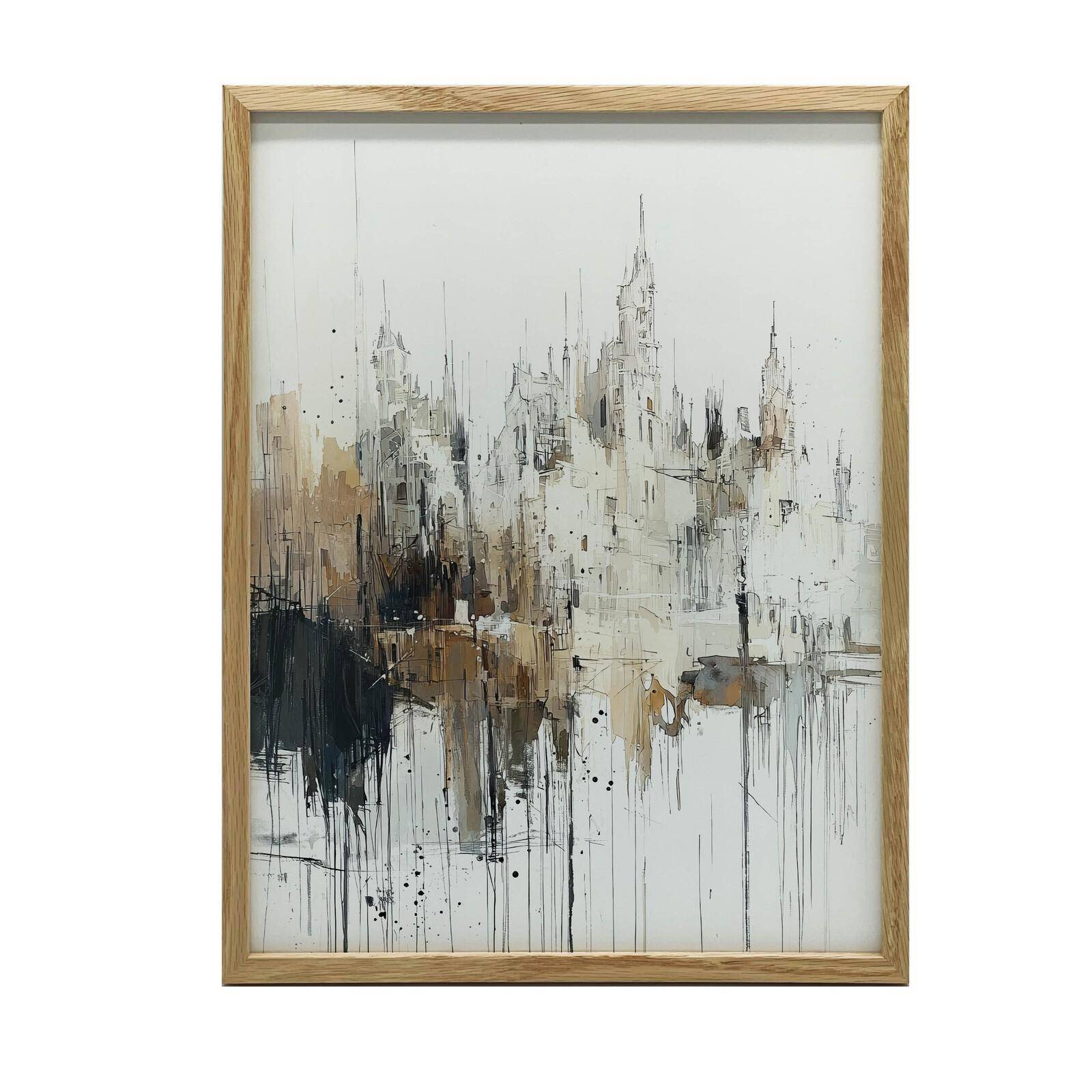 Drip Art: Gotiskt Landskap Drip Art: Gotiskt Landskap, 30X40 Cm, Utan Ram, Premium Canvas På Kilram 36