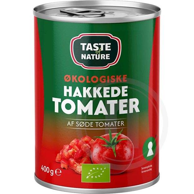 Hakkede tomater øko.