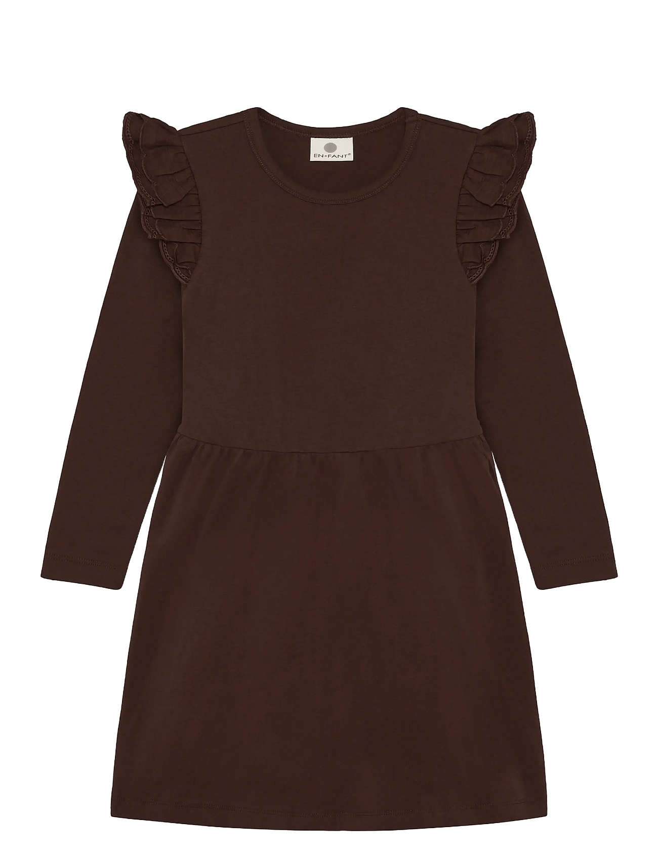En Fant Dress Ls - Brown - 104