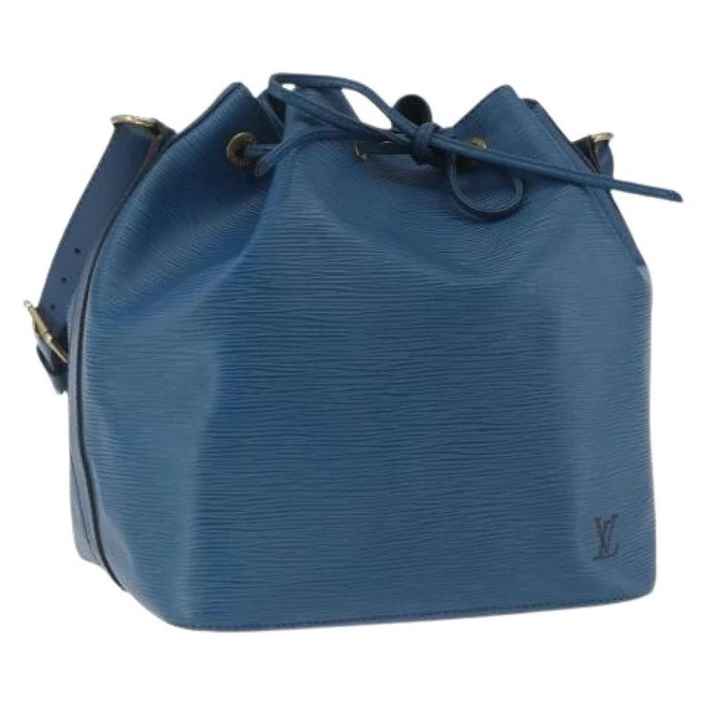 Louis Vuitton Vintage Pre-owned Vintage Bucket Bag - Vintage - Dame - Blå - ONE SIZE - Læder