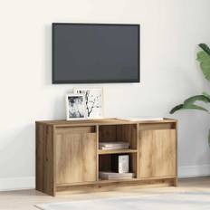 vidaXL TV-skab Brun 100 x 34 x 50 cm Konstrueret træ