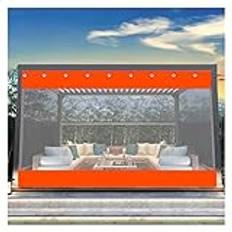 Genomskinlig PVC-presenning med ögla för lusthus garage utomhus regntätt växthus anpassningsbar storlek (2,2 x 2,5 m) rivsäkert och dammtätt material