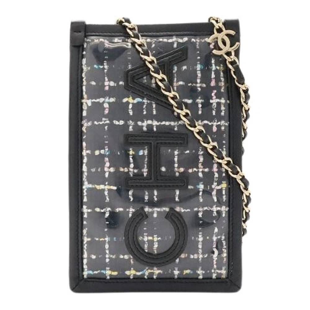 Chanel Vintage Pre-owned Clear Leather Shoulder Bag - Vintage - Dame - Sort - ONE SIZE - Uld