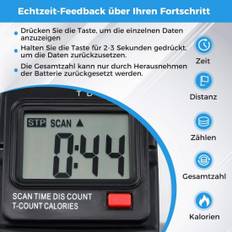 Mini fitnesscykel motionscykel arm och ben tränare med justerbart motstånd vit