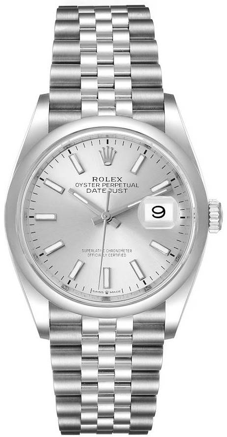 Rolex Herreur 126200-0001 Datejust 36 Sølvfarvet/Stål Ø36 mm