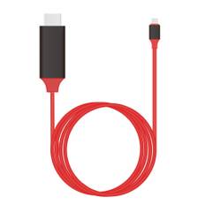 Universel USB C til HDMI USB 3.1 Type C hanstik to HDMI hanstik 4K High Speed kabel Adapter til 2017 MacBook, ChromeBook Pixel Samsung Galaxy S8