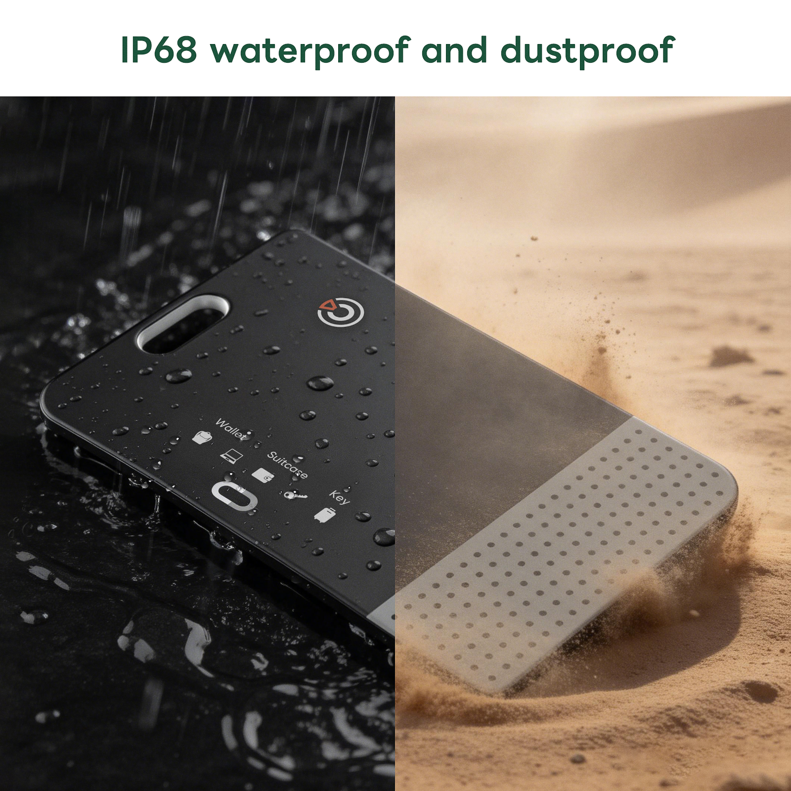 Ultra-Slim Mini Card Tag Wireless Rechargeable Smart Locators Works with Google's Find Hub App or Apple App Tag for Xiaomi GMS
