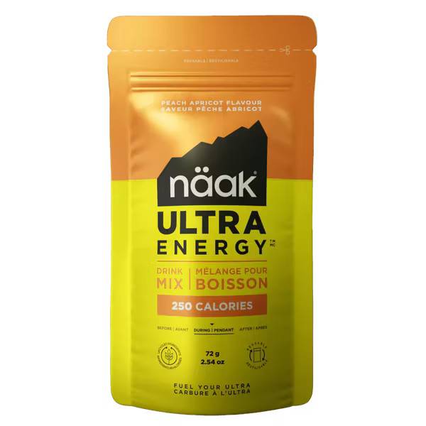 Näak Energy Drink Mix Single pack - Peach Apricot: 18-pack