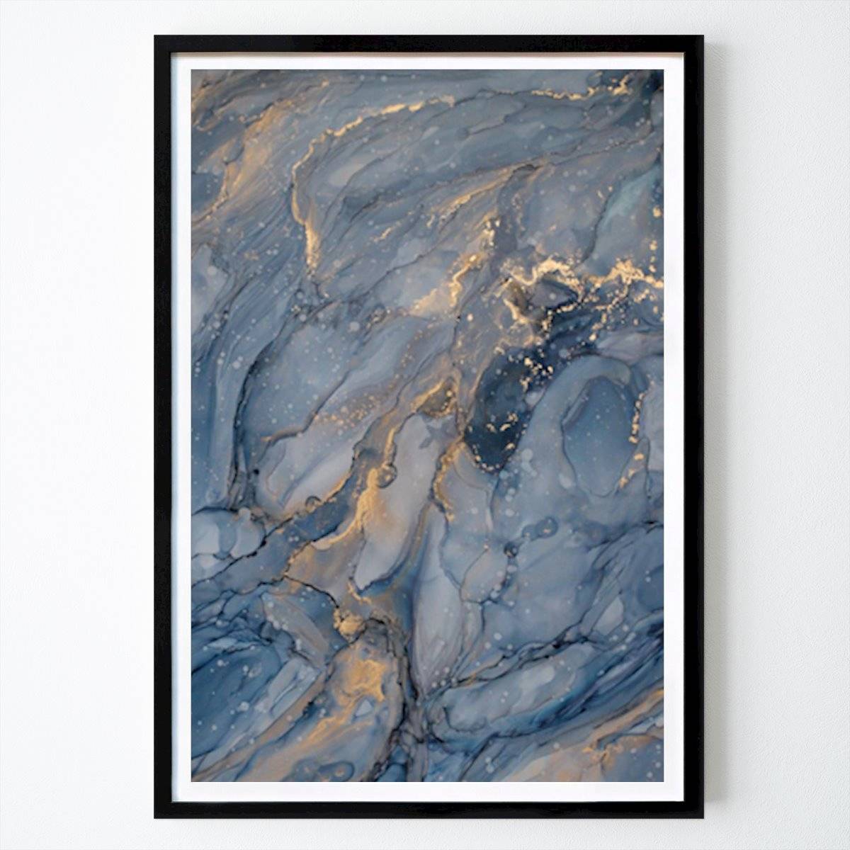 Abstrakt Poster: Ethereal Currents av Jenny Nielsen