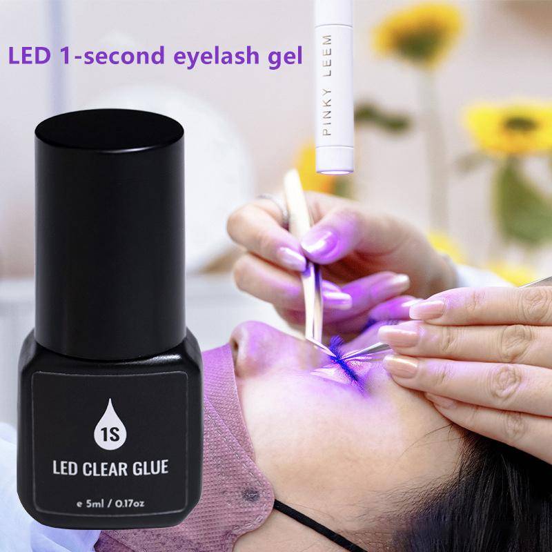 5 ml UV-lim för ögonfransförlängning, snabbtorkande, starkt lim för falska ögonfransar, långvarigt UV-ögonfranslim