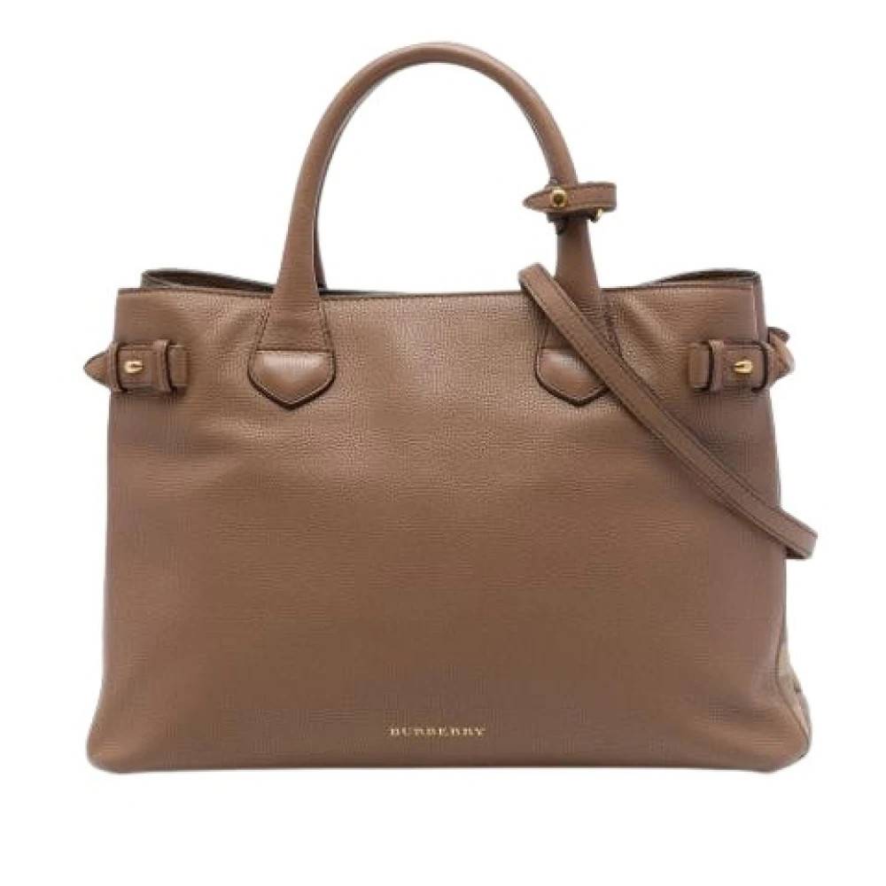 Burberry Vintage Pre-owned Banner Satchel - Vintage - Dame - Brun - ONE SIZE - Uld