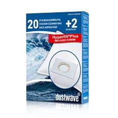 Sparpack - 20 Staubsaugerbeutel passend für Miele - S8340 Powerline, S8340 Ecoline; Flink und Sauber R 080; Hoover AT70 AT00... 100 Athos Serie - dustwave® Markenstaubbeutel - Made in Germany