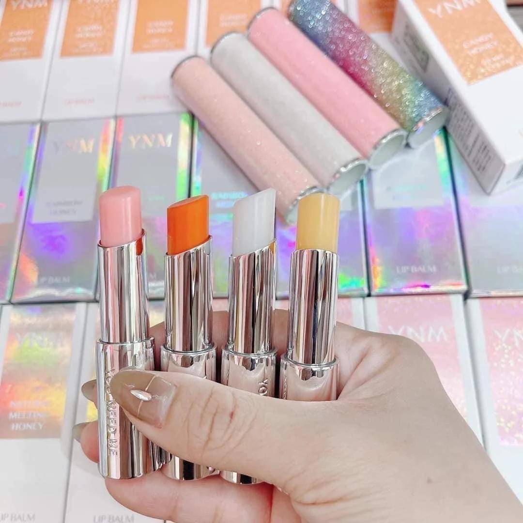 YNM Lip Balm, Fresh Green/Natural Melting Honey/Rainbow Honey/Candy Honey/Unicorn Honey/Mens Vita Vitalizing, KBeauty, sample