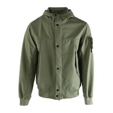 Stone Island, Jacka, Herr, Grön, L, Polyester, Grön Soft Shell Jacka