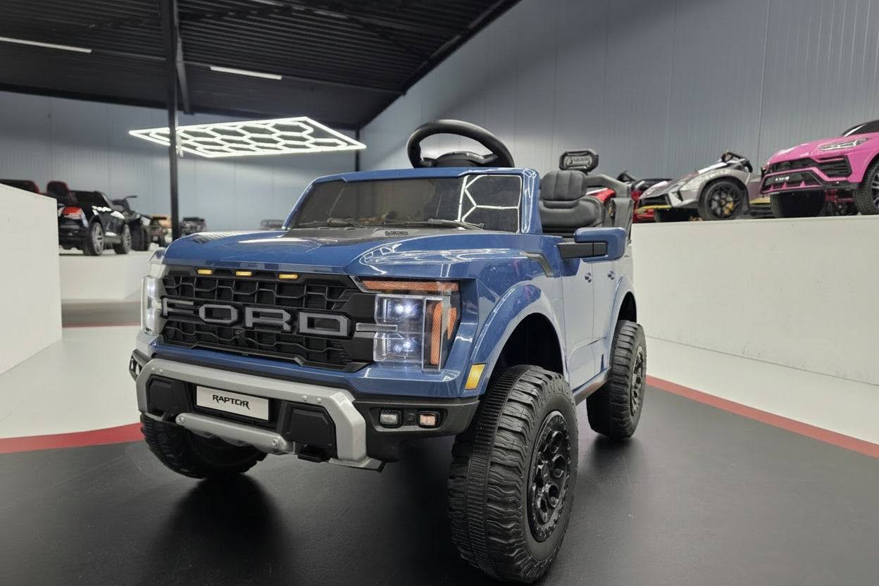 Ford Raptor 2-personers 24 volt sort børnebil - Blue