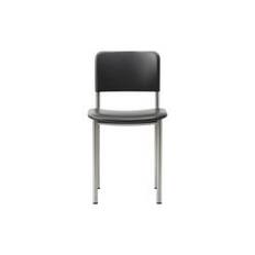 Plan Chair Fully Upholstered, brushed steel/Omni 301