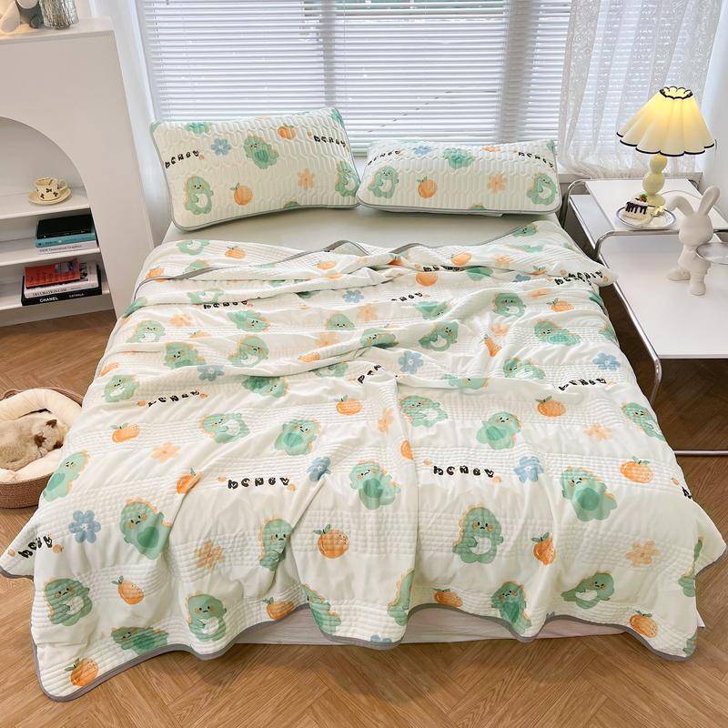 Ice Cream Summer Quilt Cool Feeling Silk Summer Air Conditioning Quilt,Solid Color Blanket Machine Washable 150x200cm