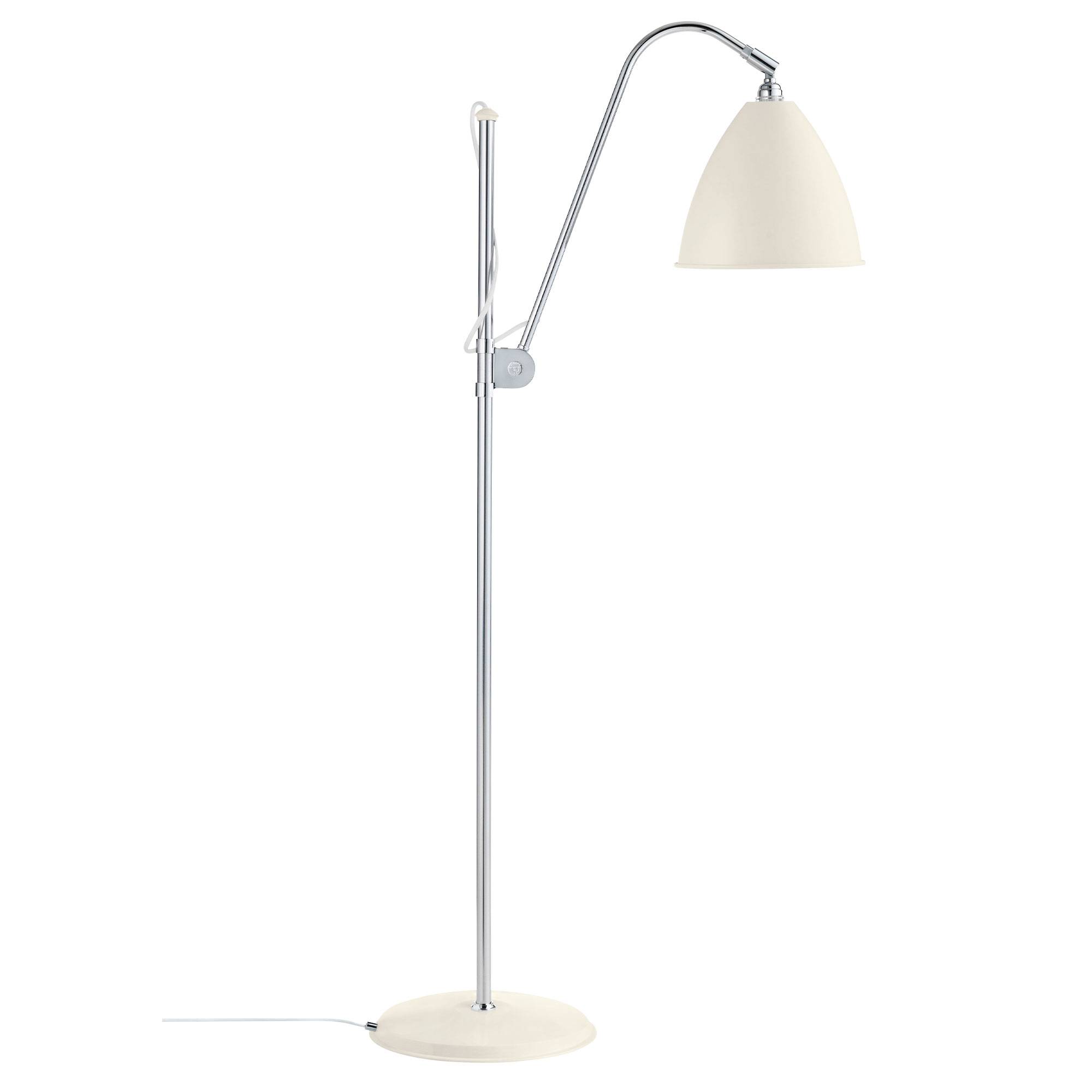 Gubi Bestlite BL3 Gulvlampe Ø21 cm Soft White Semi Matt/Chrome.