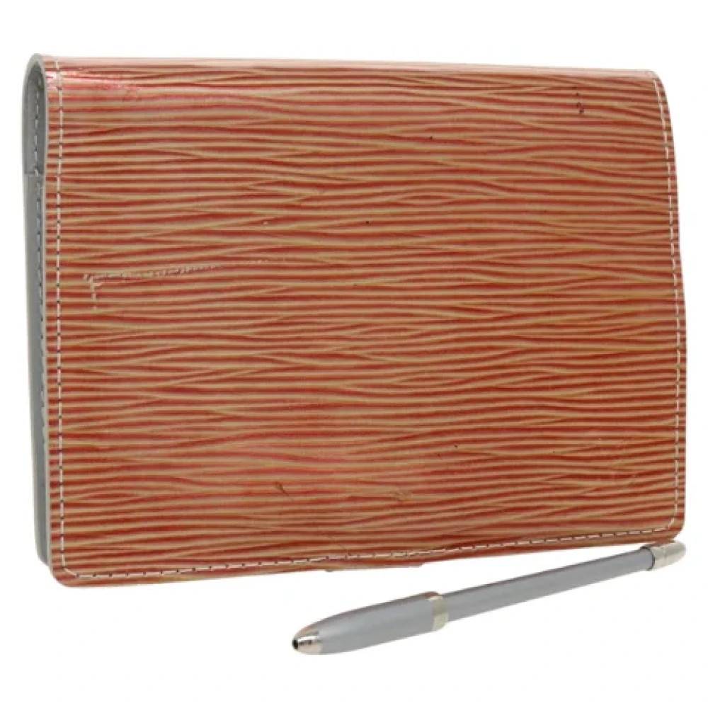 Louis Vuitton Vintage Pre-owned Laeder clutches - Vintage - Dame - Orange - ONE SIZE - Tyl