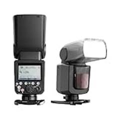 PhoTOOLEX Flash Speedlite HSS 1/8000S GN60 2000 mAh uppladdningsbart batteri ETTL kamera blixt blixt för Canon EOS kameror 6D 7D 50D 60D 100D 200D 500D 650D 750D 1000D 1300D 1DX 580EX II