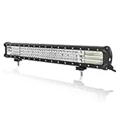 Willpower, 23 tums 570 W LED-ljusramp, strålkastare, kombostråle, LED-stång, 12 V, 24 V, vattentäta offroad-körljus, dimlampor för 4x4-fordon, lastbil, båt, traktor, bil, pickup, ATV, UTV, SUV, båt