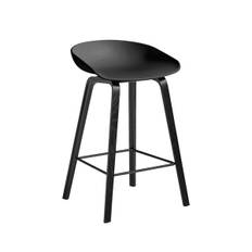 HAY About a Stool - AAS 32 - Sort Eg - H:65cm - Khaki / Sort