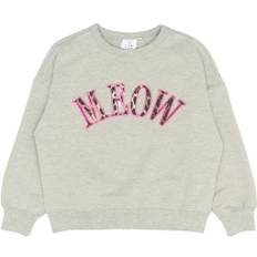 The New Tnpolina OS Sweatshirt Stl. 134-140 cm/9-10 år unisex - Sweatshirts Från Magasin - Grå (134-140 cm/9-10 år)