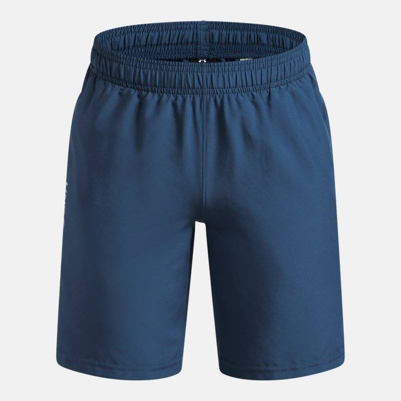 Under Armour Tech™ Woven Wordmark Boys' Shorts Wham Blue / White YSM (127 - 137 cm).