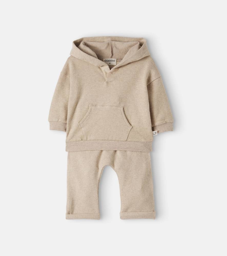 Cozmo Baby cotton-blend hoodie and pants set