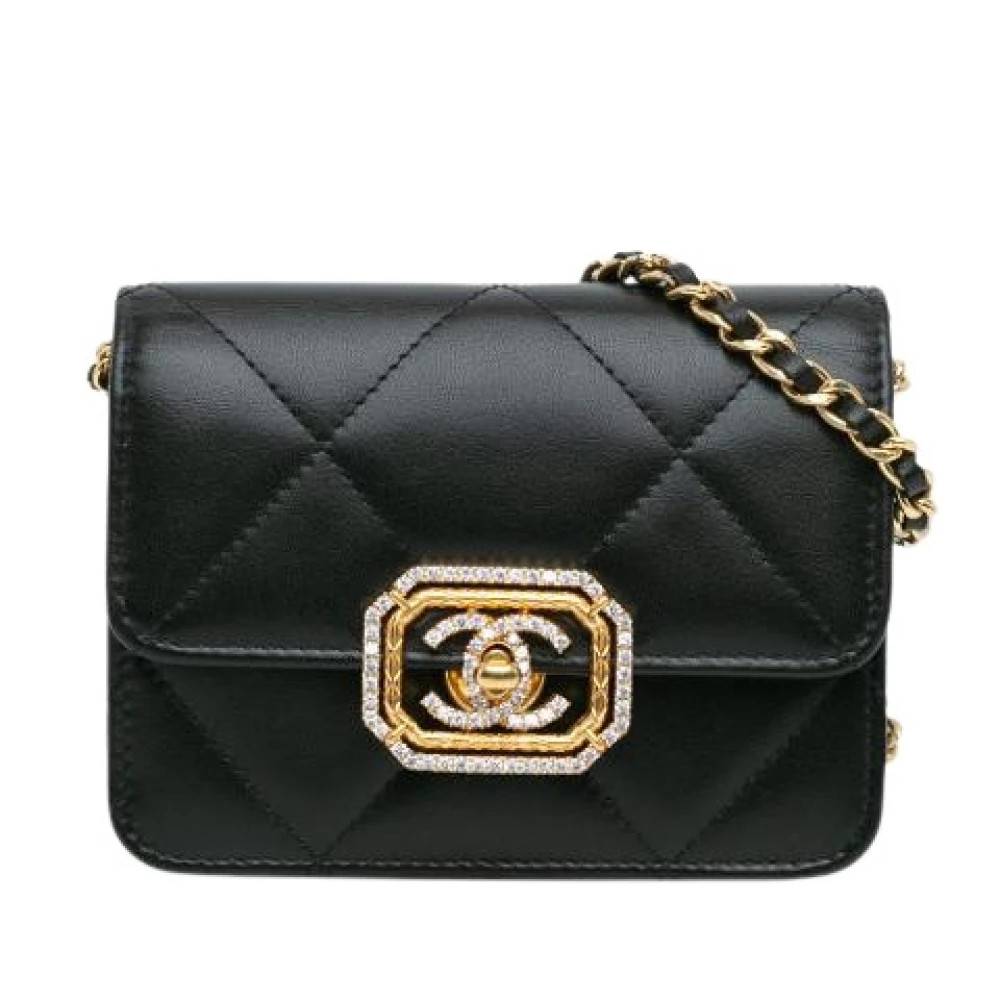 Chanel Vintage Pre-owned Mini Flap Crossbody - Vintage - Dame - Sort - ONE SIZE - Læder