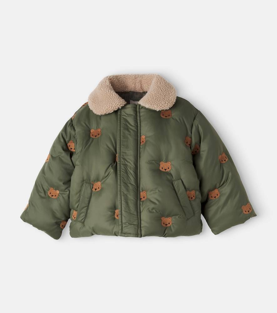 Donsje Chaqueta acolchada Florus bordada - verde - Y 9/10