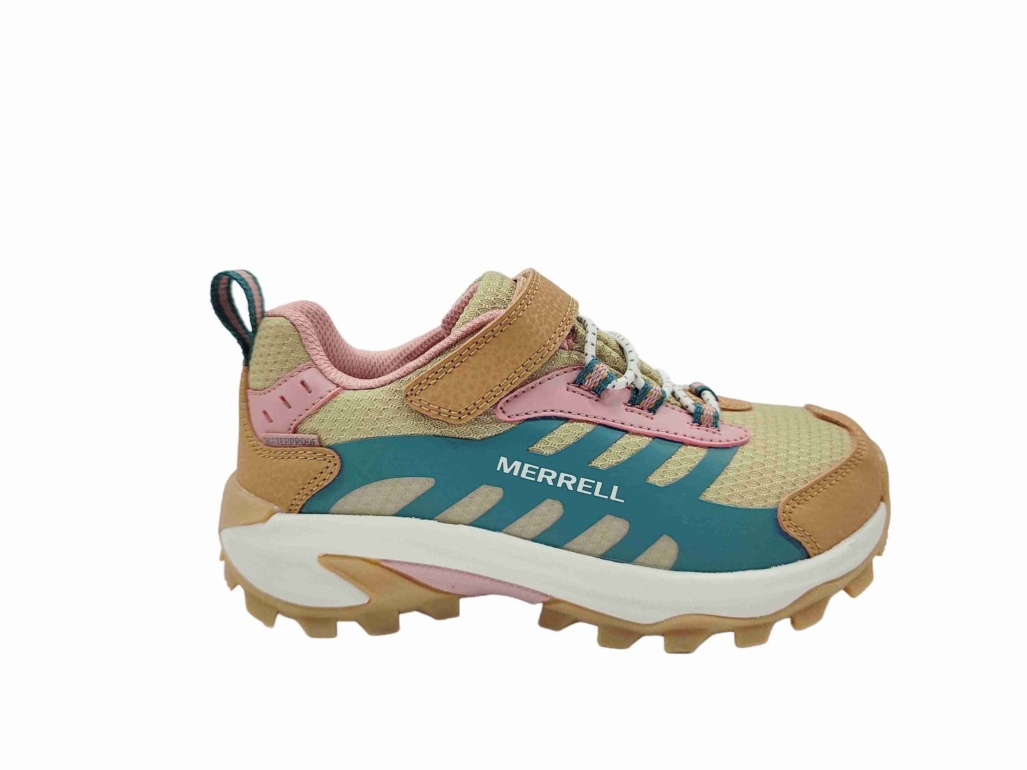 Kid's Moab Speed 2 Low Wtpf A/C - Tan/Pink - Multi Color / 36