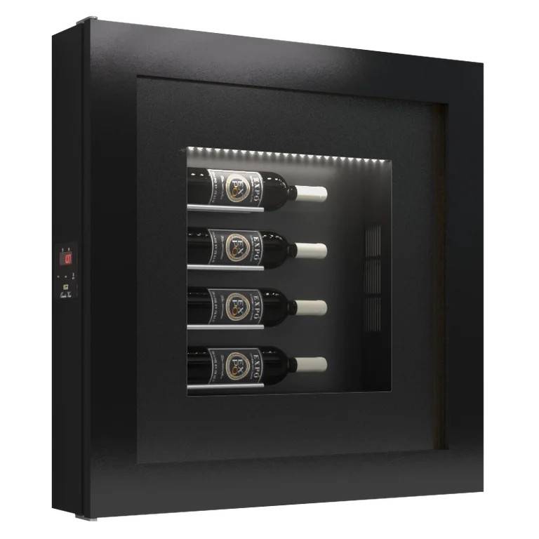 Væghængt vinkøleskab - Quadro Vino 40 - Sort - Della Marta.