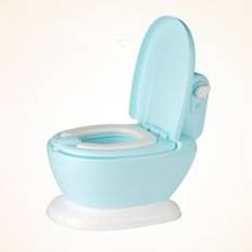 0-8 &#xE5;r gammal h&#xF6;g barn kul musik toaletter barn urinal kvinnlig baby rosa kommode baby pojke bl&#xE5; potta pu kudde simulering toalett - Bl&#xE5; h&#xE5;rd kudde
