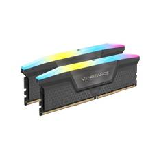 Corsair Vengeance RGB DDR5-6400 - 32GB - CL36 - Dual Channel (2 pcs) - AMD EXPO - Grå med RGB