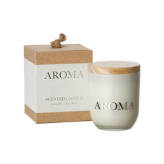 Affari of Sweden AROMA Doftljus M Lemongrass & ginger, Brun/vit