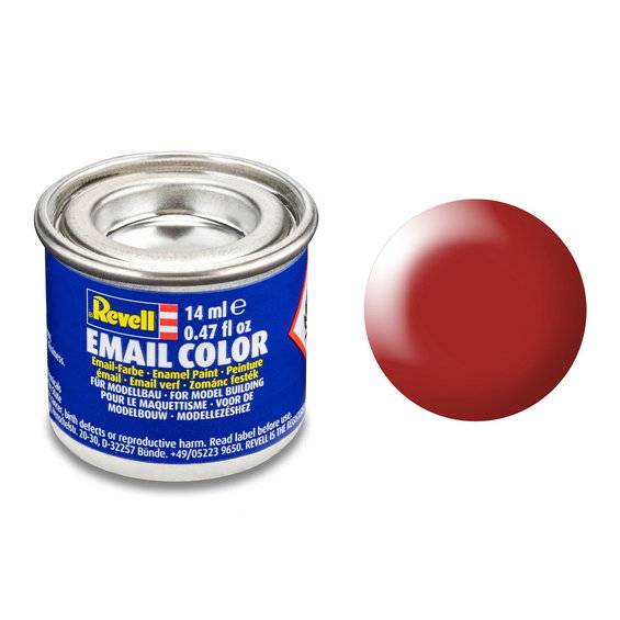 Revell hobbyfärg 14 ml - 330 Fiery red / silk - Röd