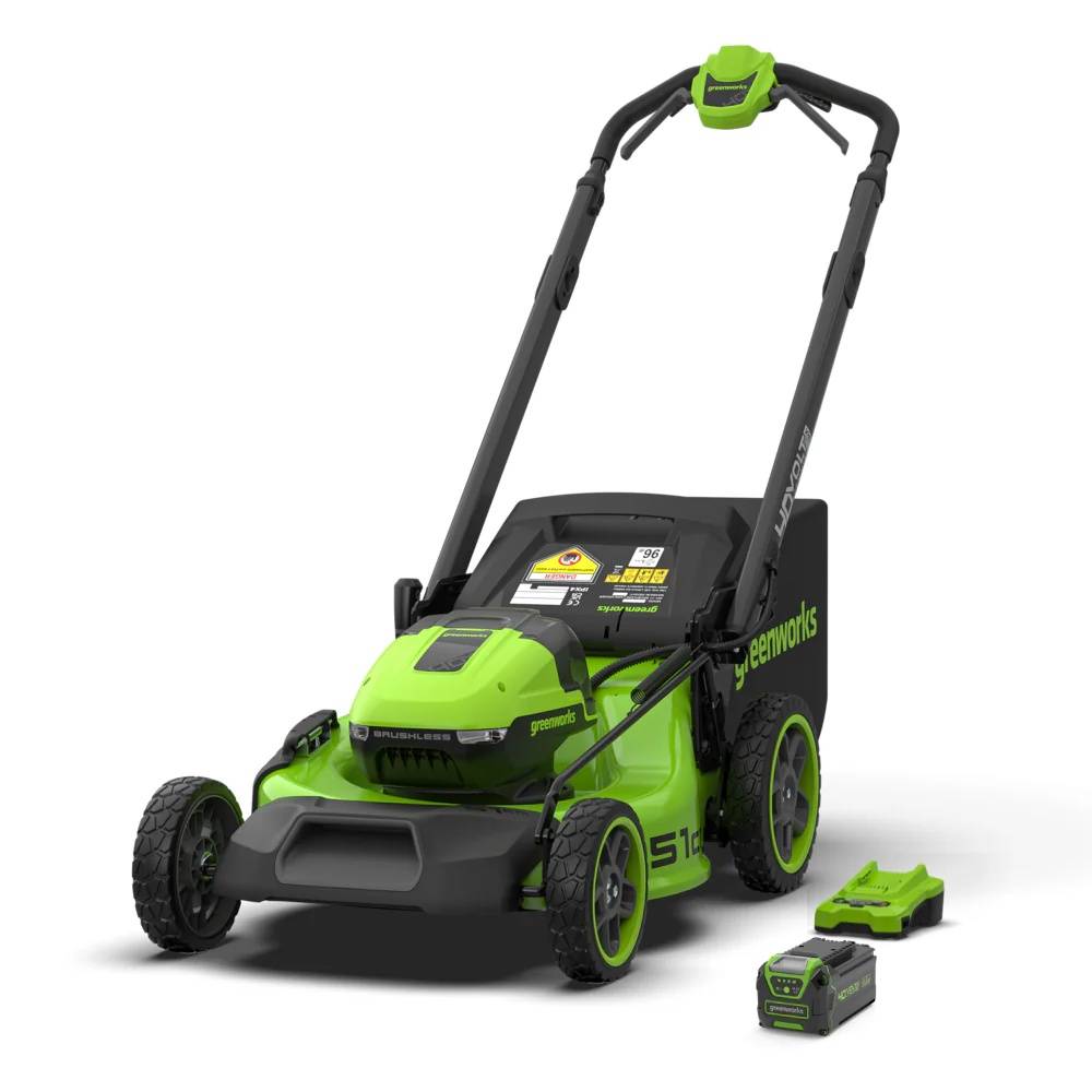 Batteridriven gräsklippare självgående Greenworks LM5104SA2; 40 V; 51 cm; 1x5,0 Ah batt.