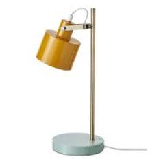 OCEAN bordlampe karry/messing/tyrkis