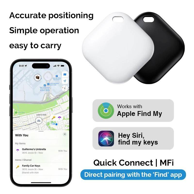 GPS Smart Air Tag Mini Smart Tracker Bluetooth Smart Tag Barnsökare Husdjur Bil Förlorad Spårare För Apple IOS-system Hitta Min APP vit