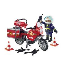 Playmobil Brandbil Vid Olycksplats Byggset Action Heroes 71466 motorcykel räddning