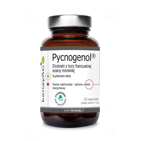 Kenay - Pycnogenol French Marine Pine Bark Extract, 60 Caps [5900672153781]