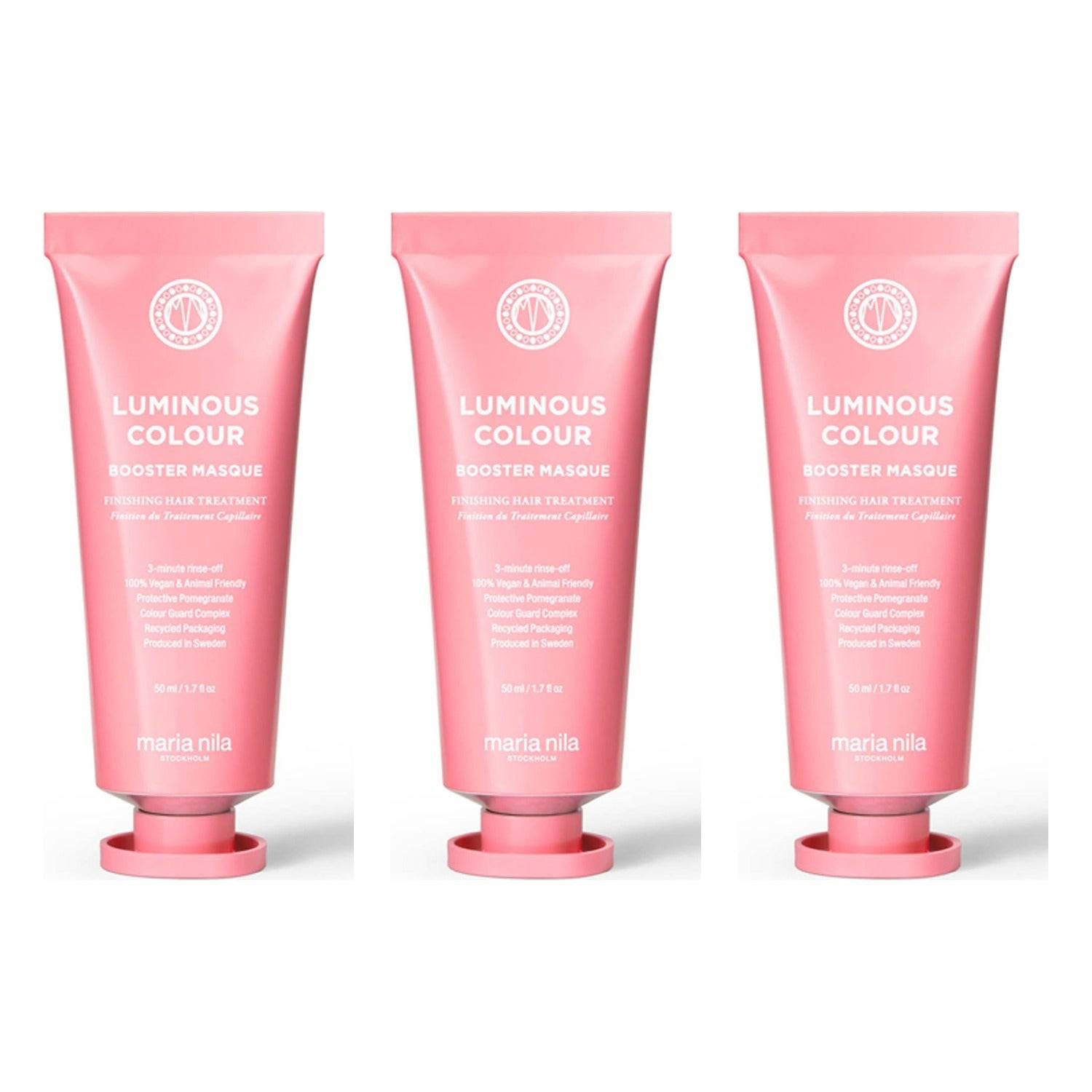 Maria Nila Luminous Colour Booster Masque Trio 3 X 50 ml - 150 ml