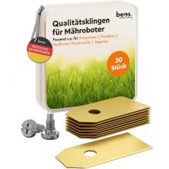 BEOS 30x reserveknive til Husqvarna, Gardena, Segway Navimow & Yard Force.
