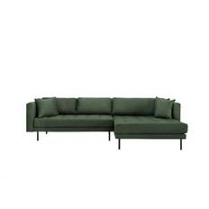 Matteo vendbar chaiselong sofa - Grønt stof