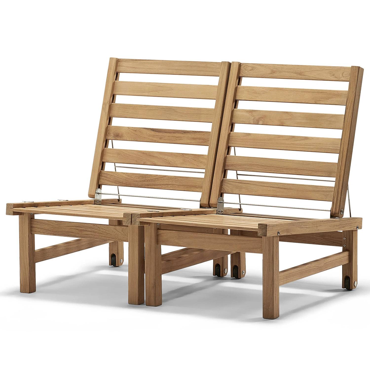 Modulsoffa 10 teak - byggbar - Träfärgad
