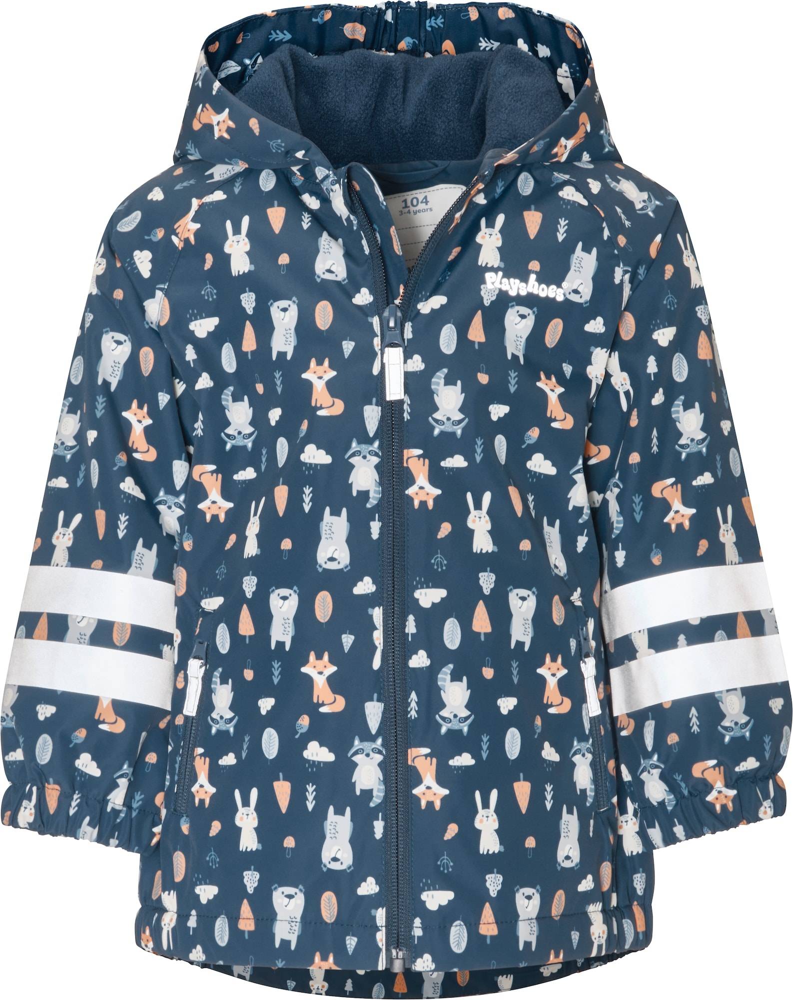 PLAYSHOES Funktionsjakke  marin / sølvgrå / pastelorange / hvid