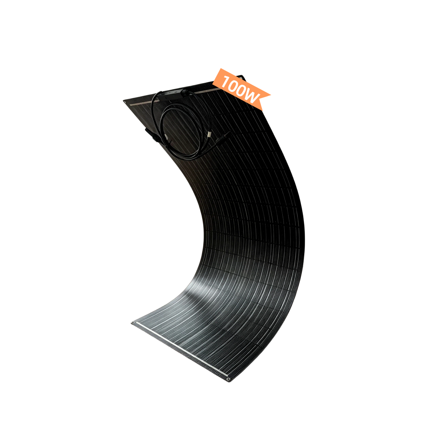 Flexible Solar Panel 100W 200W 18V ETFE Portable Monocrystalline Flexible Solar Panel for Boats RV Trailers Motorhome 12V Battery