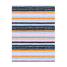 Marimekko Räsymatto vaxduk White-pink-light blue-black - Rosa